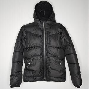 Kids Black Puffer Jacket